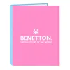 Ring binder Benetton Spring Pink Sky blue A4 26.5 x 33 x 4 cm