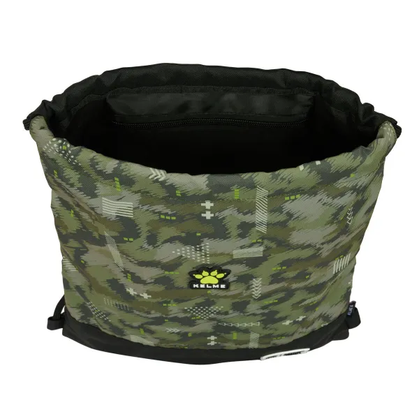 Mugursoma ar lencēm Kelme Travel Melns Zaļš 35 x 40 x 1 cm