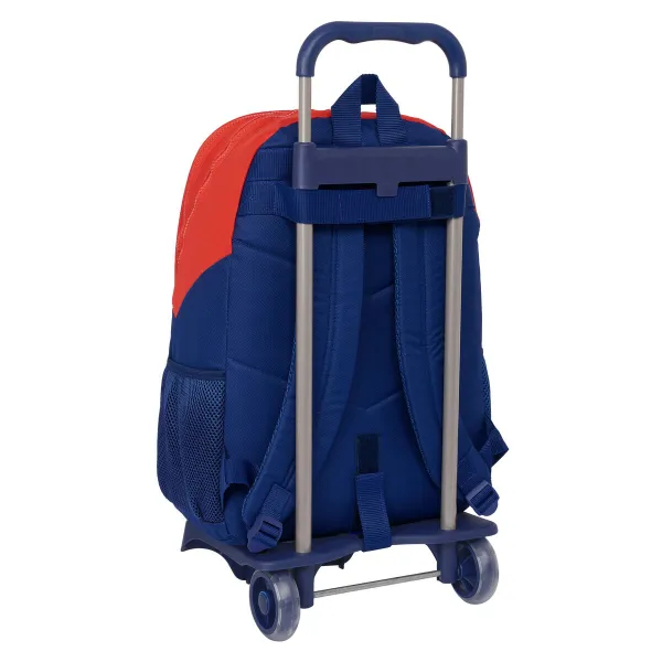 Skolas mugursoma ar riteņiem Atlético Madrid Zils Sarkans 32 x 44 x 16 cm
