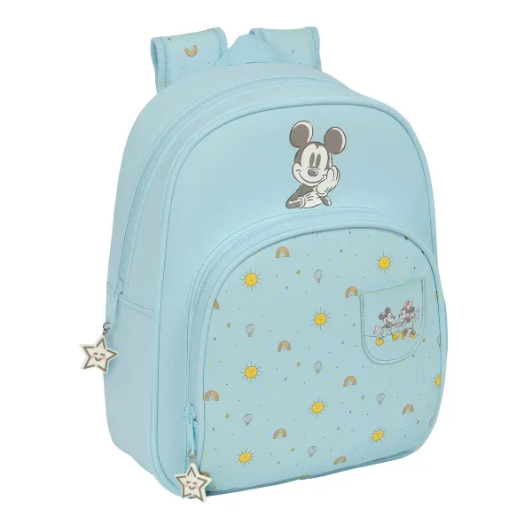 Koululaukku Mickey Mouse Clubhouse Baby Vaaleansininen 28 x 34 x 10 cm
