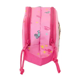 Двойной пенал Barbie Розовый Фуксия 21 x 8 x 6 cm 3D