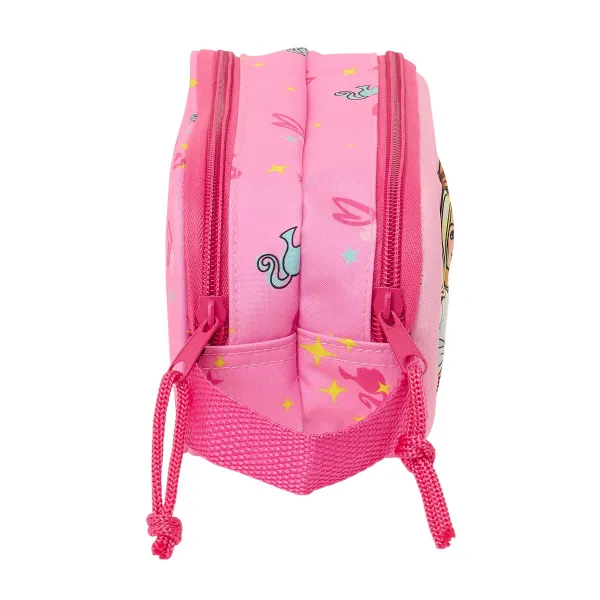 Двойной пенал Barbie Розовый Фуксия 21 x 8 x 6 cm 3D