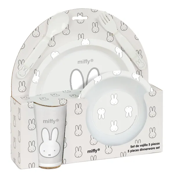 Bērnu trauku komplekts Miffy Niebla (5 Daudzums)