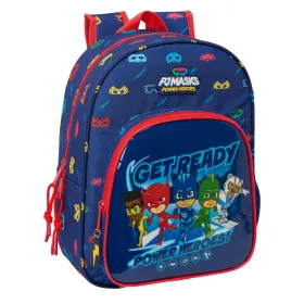 Mokyklinis krepšys PJ Masks Ready Tamsiai mėlyna 26 x 34 x 11 cm