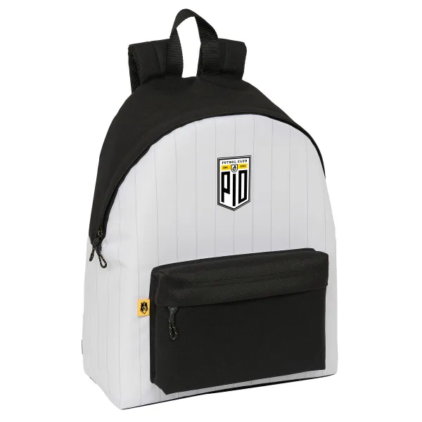 Skolas soma Kings League PÍo Balts Melns 33 x 42 x 15 cm