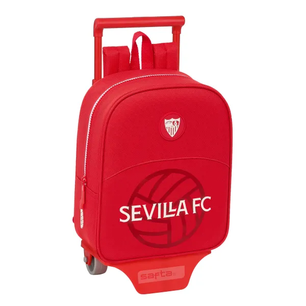 Skolas mugursoma ar riteņiem Sevilla Fútbol Club Sarkans 22 x 27 x 10 cm