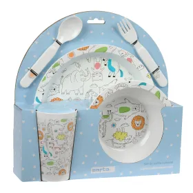 Bērnu trauku komplekts Safta Zoo Poliesters 26 x 26 x 9 cm