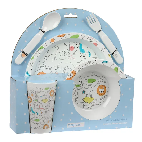 Children's dish set Safta Zoo Polyester PVC