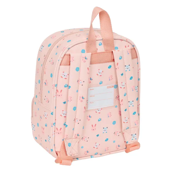 Child bag Safta Jirafa Coral 22 x 27 x 10 cm