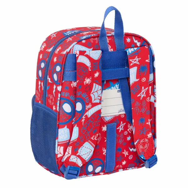 Школьный рюкзак Spider-Man Rescue Синий Красный 22 x 27 x 10 cm