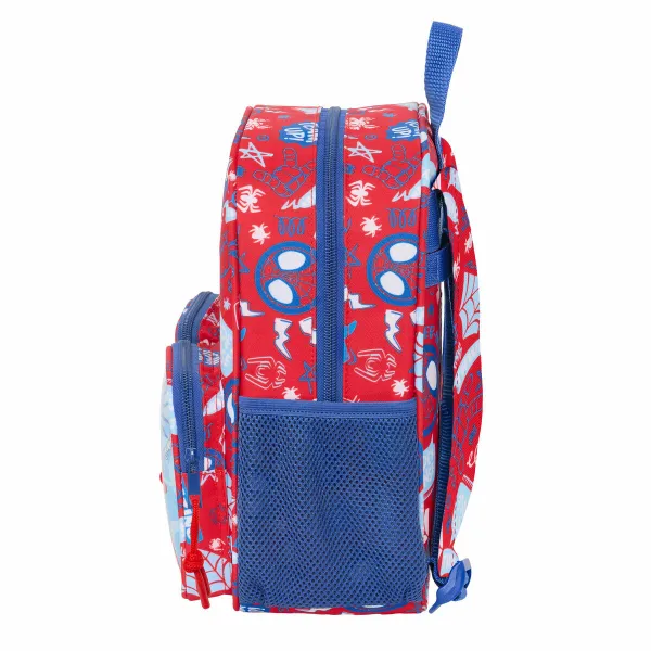 Skolas soma Spider-Man Rescue Zils Sarkans 22 x 27 x 10 cm