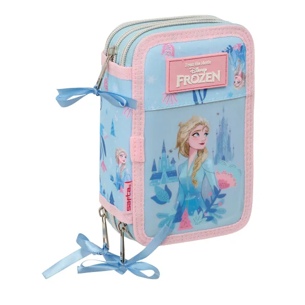 Школьный пенал с аксессуарами Frozen Ice magic Светло Синий 12,5 x 19,5 x 5,5 cm 37 Предметы