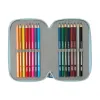 School Case with Accessories Frozen Ice magic Light Blue 12,5 x 19,5 x 5,5 cm 37 Pieces
