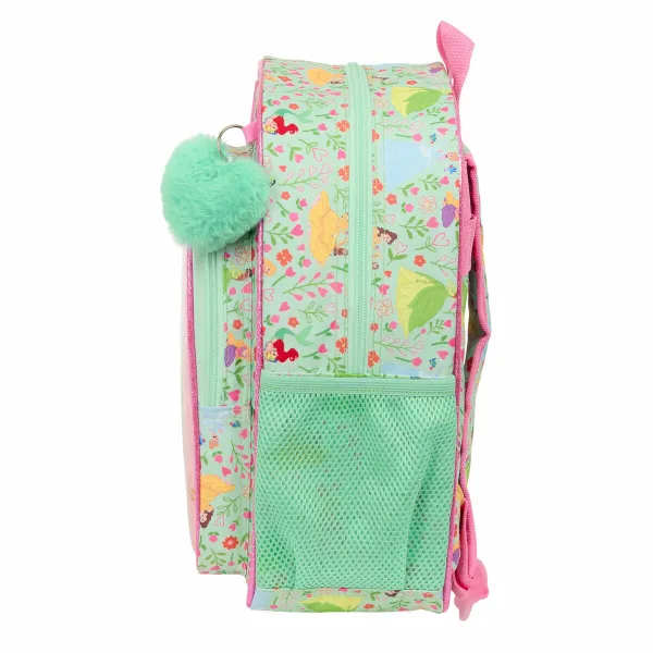 Koululaukku Disney Princess Bloom Pinkki Akvamariini 26 x 34 x 11 cm