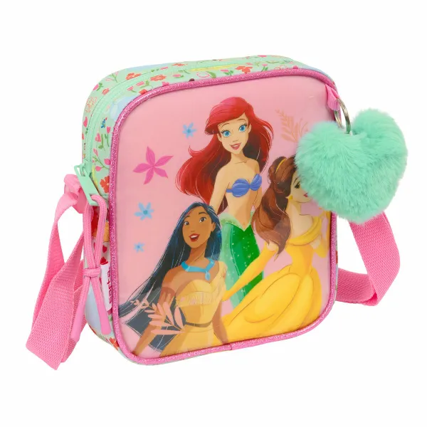 Plecu Soma Disney Princess Bloom Zaļš Rozā 16 x 18 x 4 cm