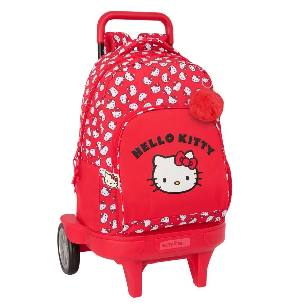 Koululaukku Hello Kitty Iconic Valkoinen Punainen 33 x 45 x 22 cm