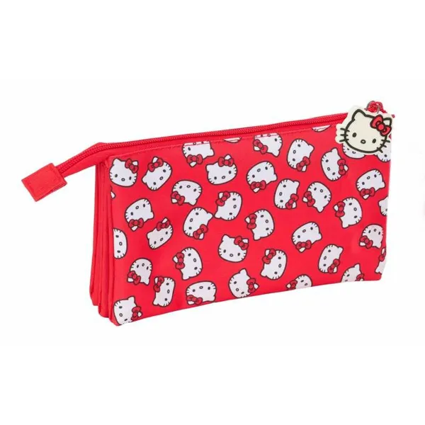 Ceļasoma Hello Kitty Iconic Balts Sarkans 22 x 12 x 3 cm