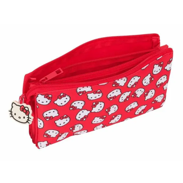 Ceļasoma Hello Kitty Iconic Balts Sarkans 22 x 12 x 3 cm
