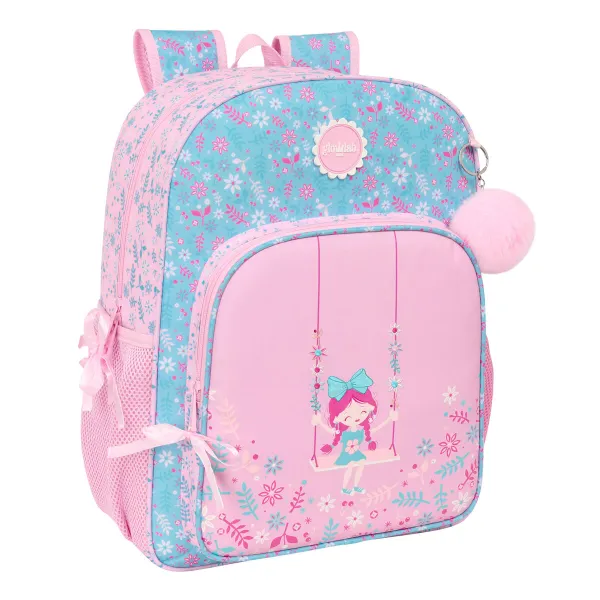 School Bag Glow Lab Swing Multicolour 33 x 42 x 14 cm