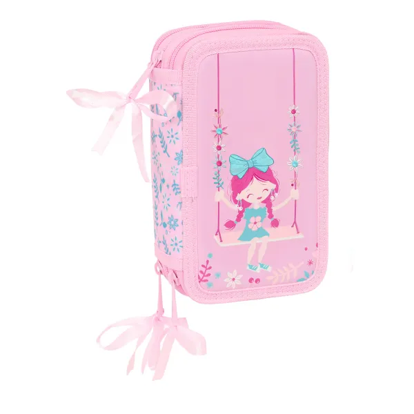School Case with Accessories Glow Lab Swing Multicolour 12,5 x 19,5 x 5,5 cm 37 Pieces