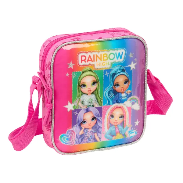 Olkalaukku Rainbow High Shine Monivärinen 16 x 18 x 4 cm