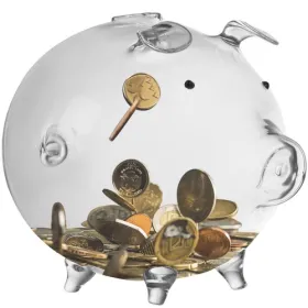 Piggy bank - stiklinė kiaulė Ruhhy 22588