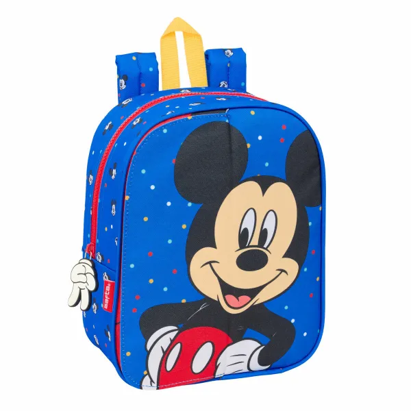 Koululaukku Mickey Mouse Clubhouse Good day Sininen 22 x 27 x 10 cm