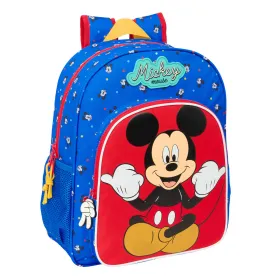 Mokyklinis krepšys Mickey Mouse Clubhouse Good day Mėlyna 32 x 38 x 12 cm