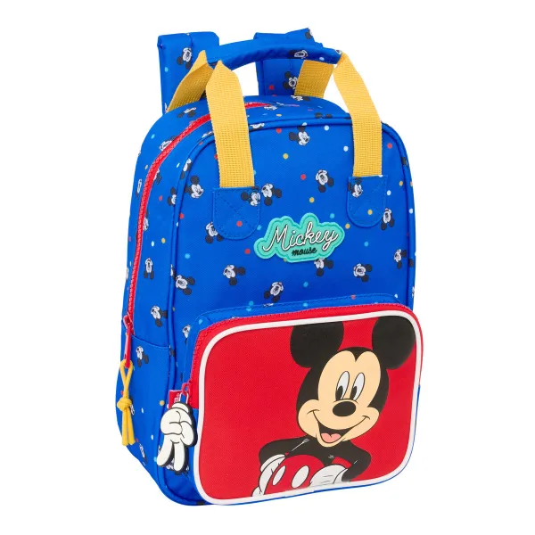 Школьный рюкзак Mickey Mouse Clubhouse Good day Синий 20 x 28 x 8 cm