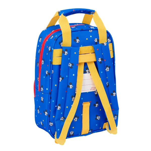 School Bag Mickey Mouse Clubhouse Good day Blue 20 x 28 x 8 cm
