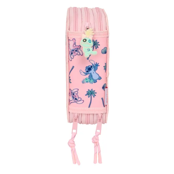 Mokyklinis penalas su priedais Lilo & Stitch Beach Rožinė 12,5 x 19,5 x 5,5 cm 37 Dalys