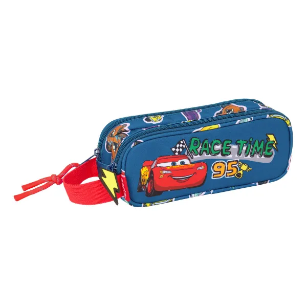 Double Carry-all Cars Racing Navy Blue 21 x 8 x 6 cm