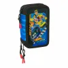 Trigubas penalas Hot Wheels Let's race Mėlyna Juoda 12,5 x 19,5 x 5,5 cm 37 Dalys