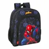 Koululaukku Spider-Man Attack Musta 32 x 38 x 12 cm