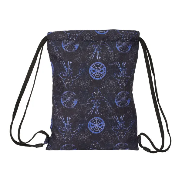 Kuprinė su virvutėmis Spider-Man Attack Juoda 26 x 34 x 1 cm