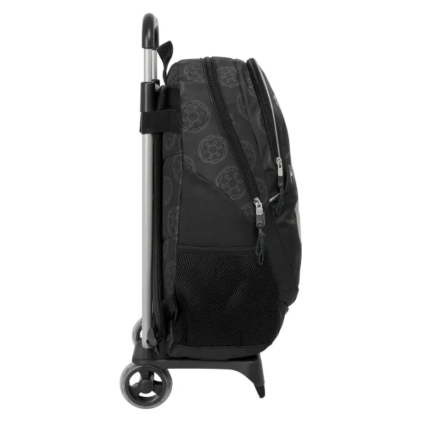 School Rucksack with Wheels Star Wars Rebellion Black 32 x 44 x 16 cm