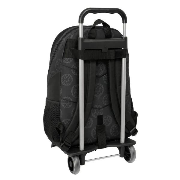 School Rucksack with Wheels Star Wars Rebellion Black 32 x 44 x 16 cm