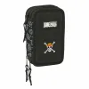 Kolmoiskynäkotelo One Piece Pirates Musta 12,5 x 19,5 x 5,5 cm 37 Kappaletta