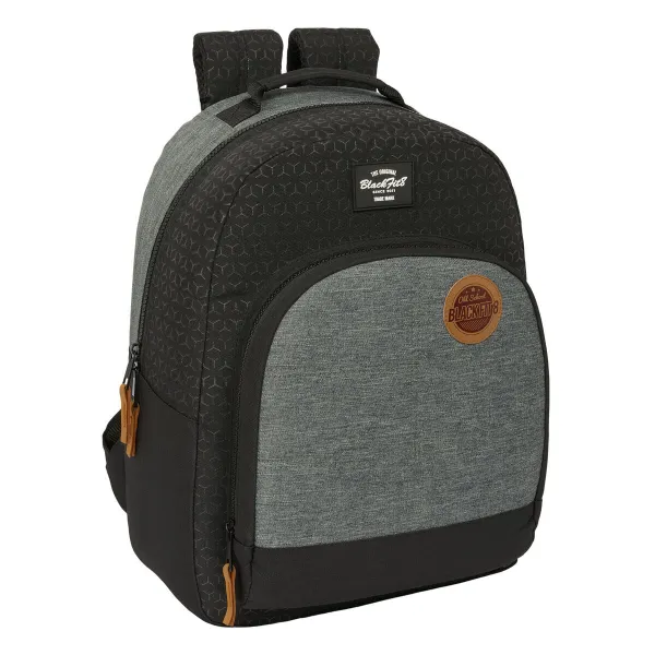 School Bag BlackFit8 Old school Black Grey 32 x 42 x 15 cm