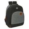 Skolas soma BlackFit8 Old school Melns Pelēks 32 x 42 x 15 cm