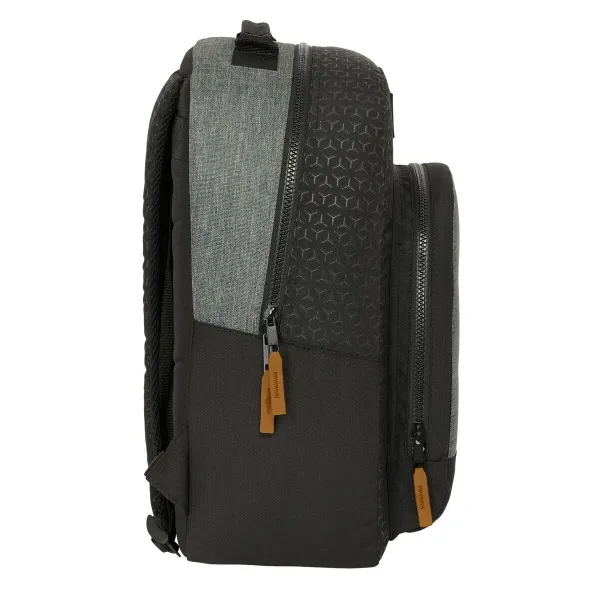 School Bag BlackFit8 Old school Black Grey 32 x 42 x 15 cm