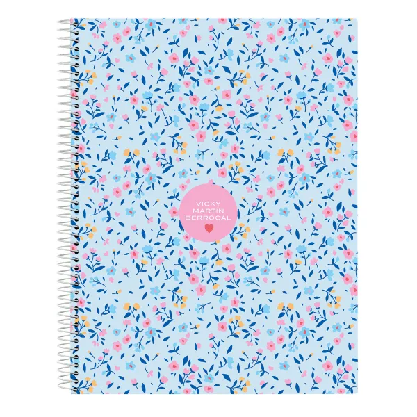 Notebook Vicky Martín Berrocal Paraíso Blue Pink A4 120 Sheets