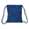 Backpack with Strings Benetton Damero Navy Blue 35 x 40 x 1 cm