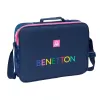 Koululaukku Benetton Damero Laivastonsininen 38 x 28 x 6 cm