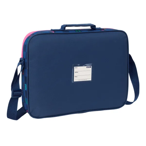 Mokyklinis krepšys Benetton Damero Tamsiai mėlyna 38 x 28 x 6 cm
