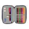 School Case with Accessories El Niño Kook Navy Blue 12,5 x 19,5 x 4 cm 29 Pieces