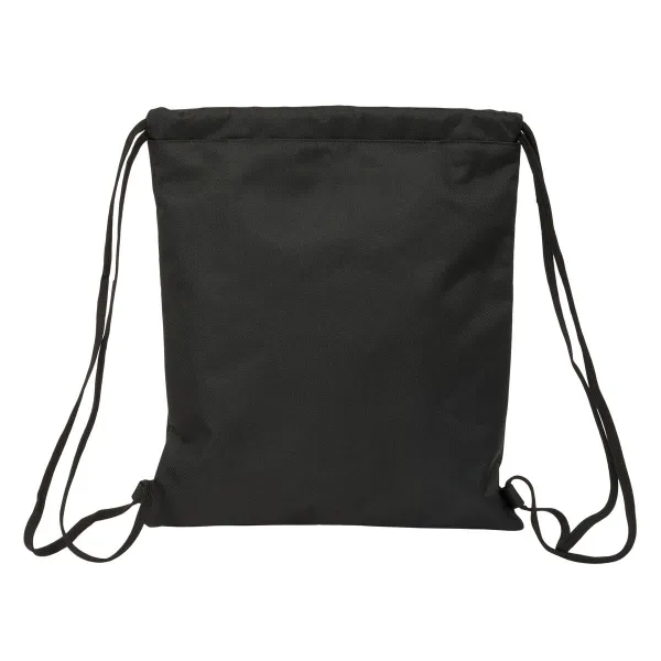 Backpack with Strings Kappa Dark Black 35 x 40 x 1 cm