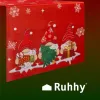 Christmas table runner 220x40cm Ruhhy 22483