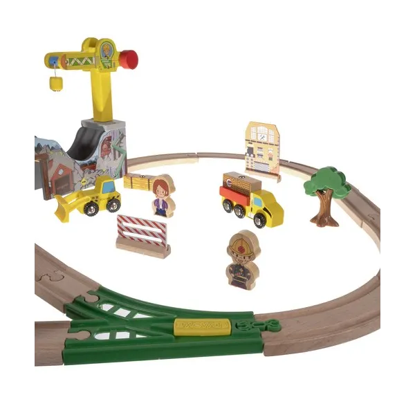 Wooden train track Kruzzel 22495
