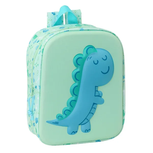 Bērnu soma Safta Piparmētra 22 x 27 x 10 cm 3D